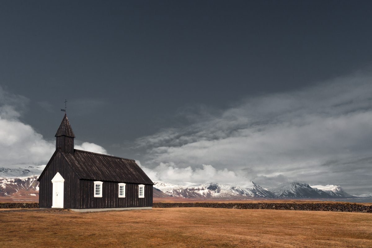 Igreja negra de Búðir, península de Snæfellsnes