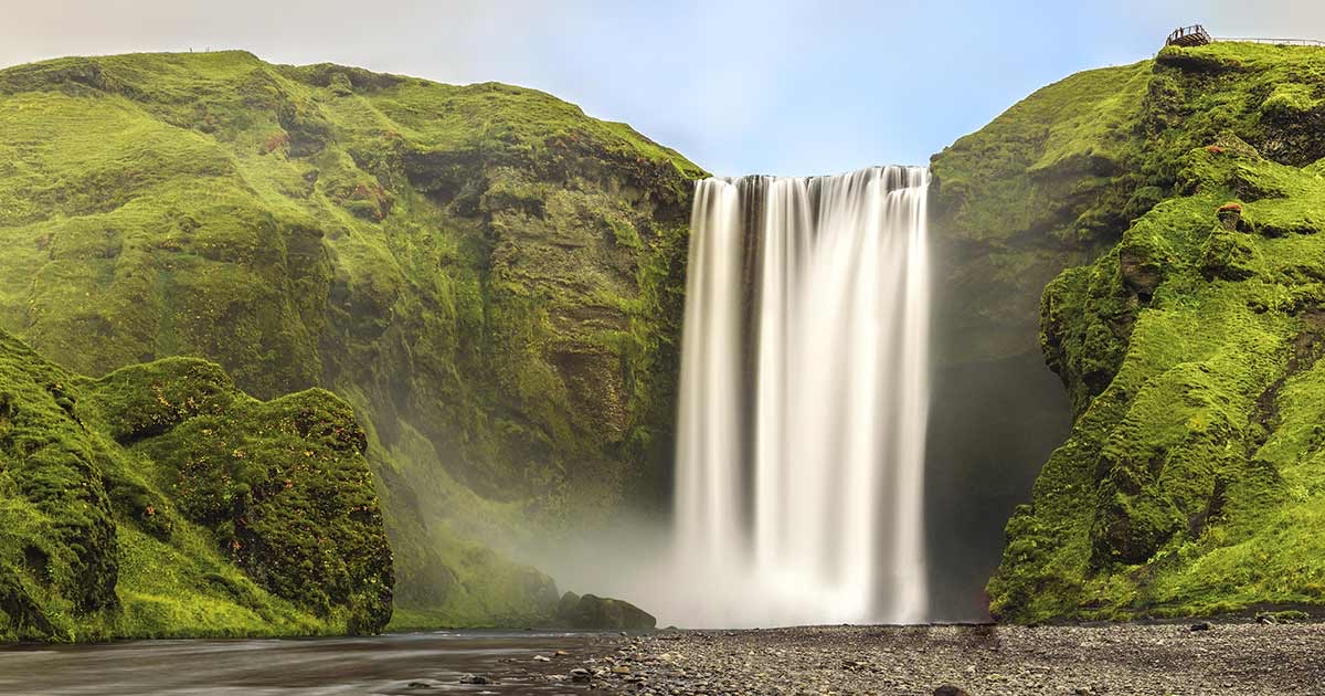 Cachoeira Skógafoss, Islândia